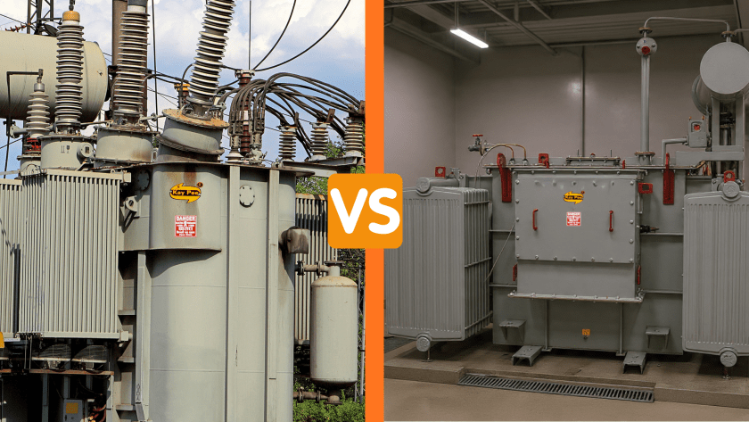 Comparison between Power Transformer and Distribution Transformer.