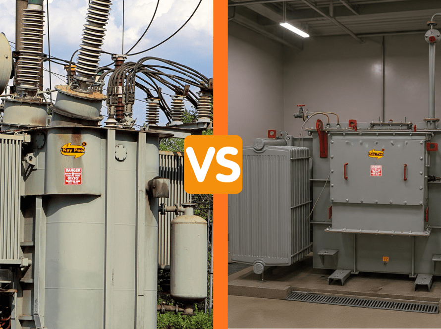 Comparison between Power Transformer and Distribution Transformer.