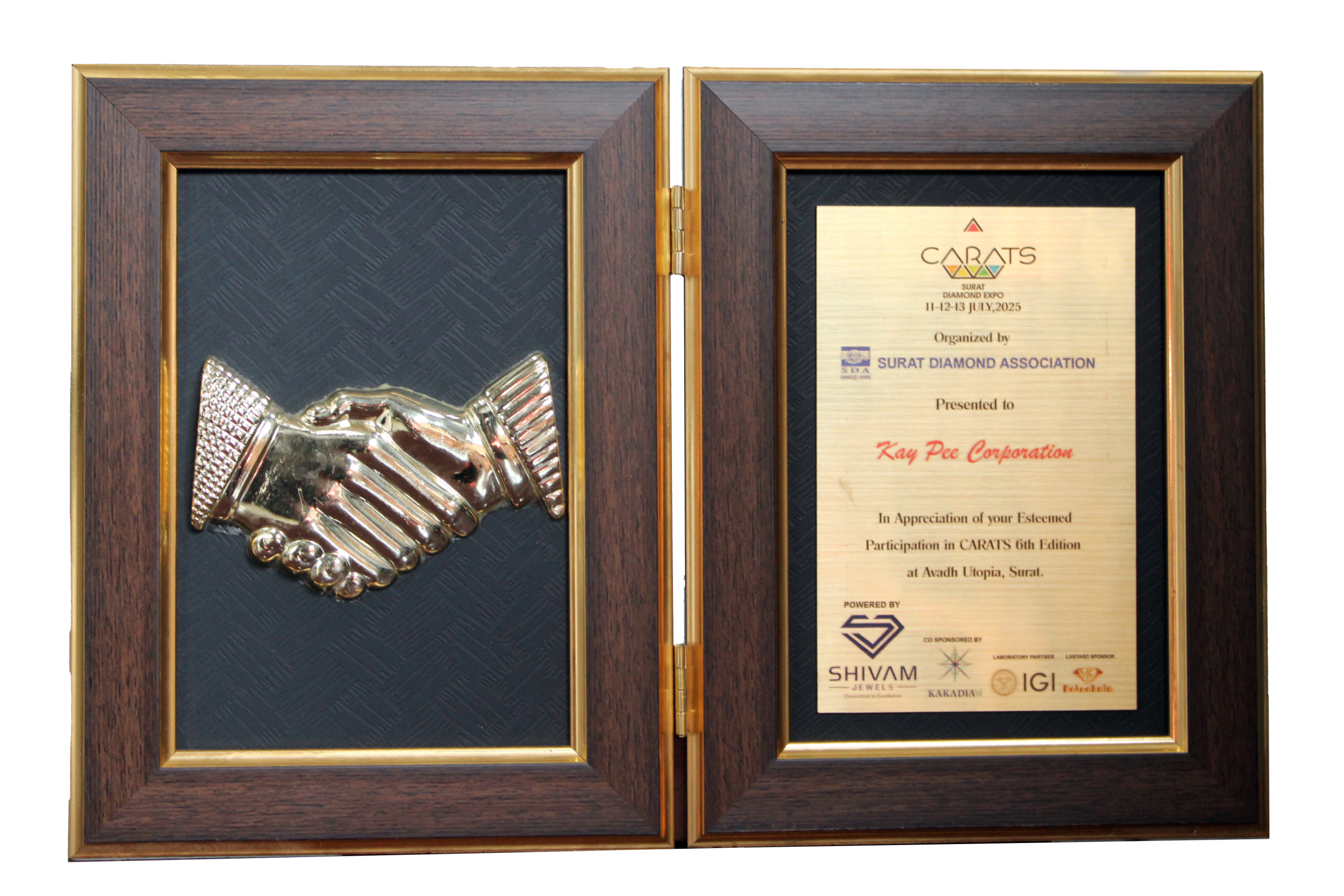 CARATS SURAT DIMOAND EXPO - AWARD