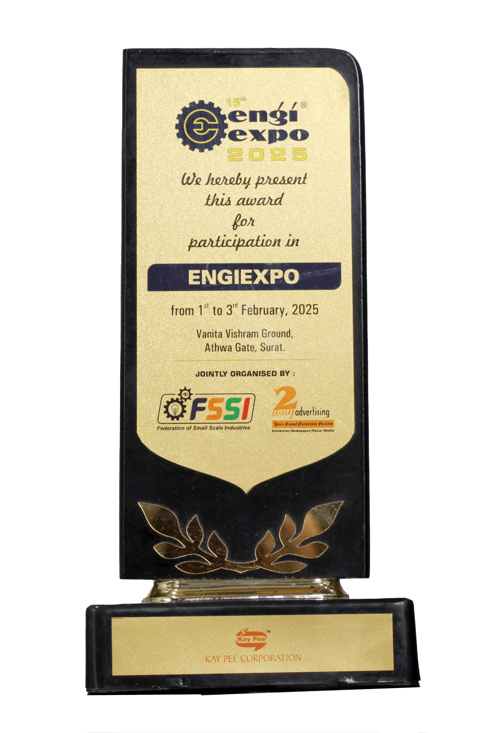 15TH ENGI EXPO - AWARD